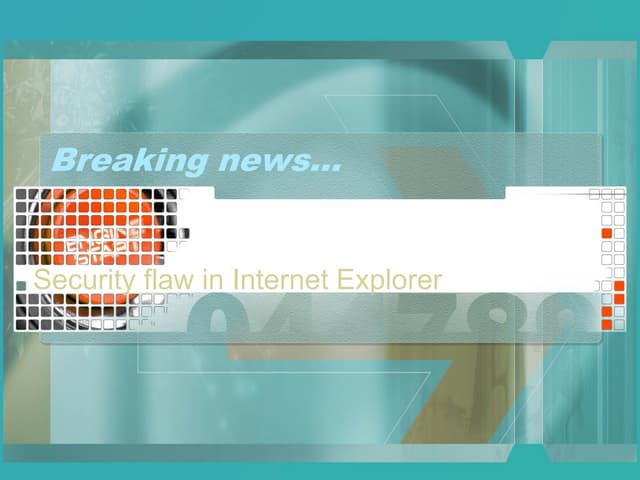Security gap in Internet Explorer