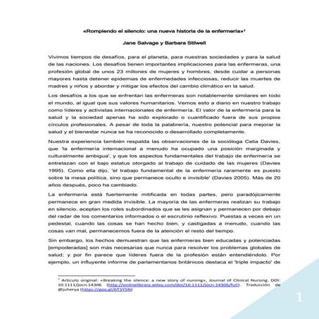 Rompiendo el silencio