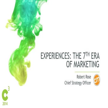 The 7th Era of Marketing | Robert Rose – Chief Strategy Officer, Content Mark...