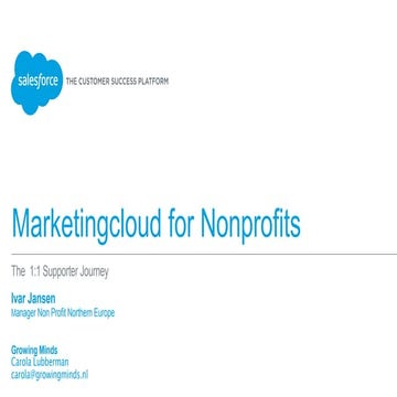 Breakout 5: Marketing Cloud for Nonprofits: A 1:1 Support Journey (in Dutch)