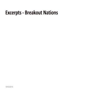 Breakout nations