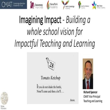 Designing an impact curriculum | Building a whole school vision | Richard Spe...