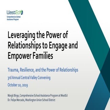 Leveraging the Power of Relationships to Engage and Empower Families | PDF