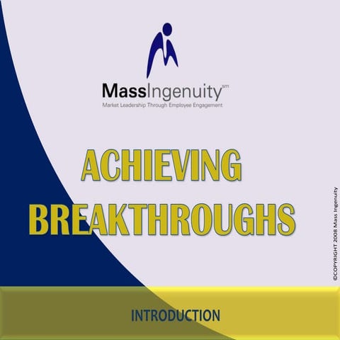 Breakthrough  Planning