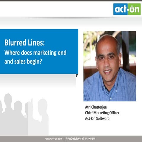 Blurred Lines: Where does marketing end and sales begin?