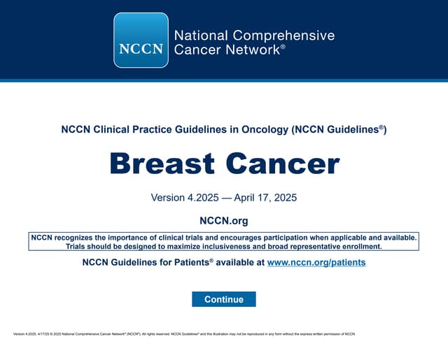 Breast CA Management Principle for PG, UG