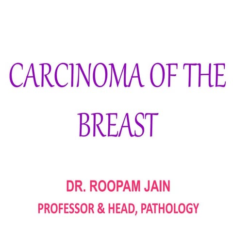 CARCINOMA OF THE BREAST