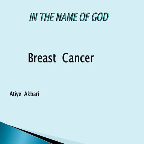 Molecular biology of breast cancer [autosaved] | PPTX