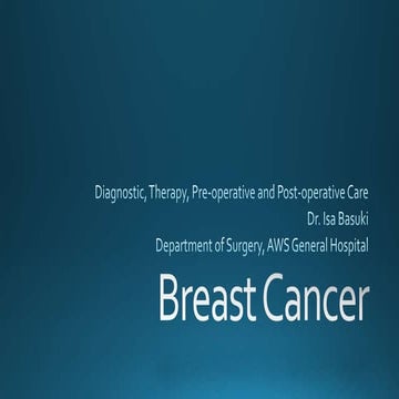 Breast Cancer by dr Isa Basuki