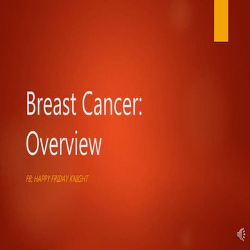 Breast Cancer Overview | PPTX