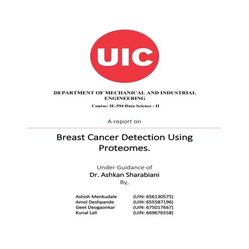 Breast cancerdetection IE594 Project Report
