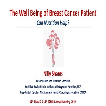 The well being of breast cancer patient: can nutrition help?