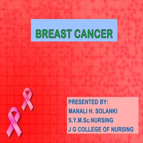 Breast cancer ppt