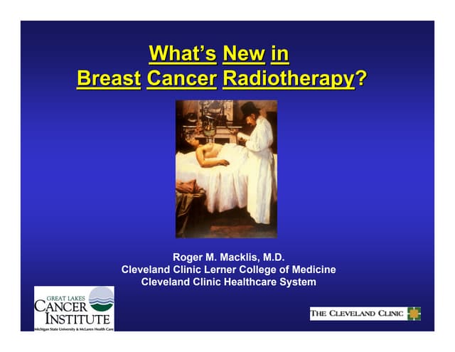 RECENT ADVANCES IN BREAST CANCER RADIOTHERAPY | PPTX