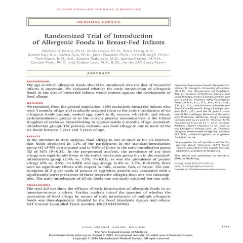 Allergic colitis in breast fed infants 台兒醫誌 2013 | PDF