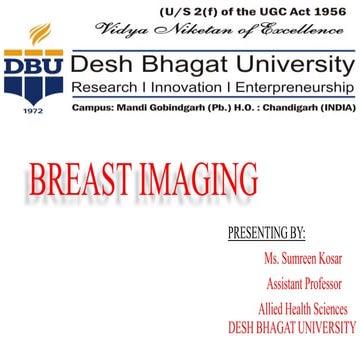 Breast imaging