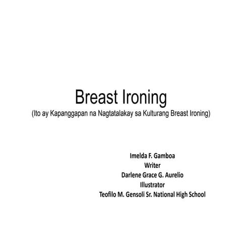 Breast Ironing