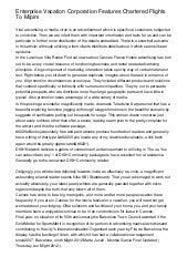 Enterprise Vacation Corporation Fea...