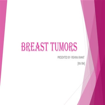 Breast Tumors and Breast cancer and prevention .pptx
