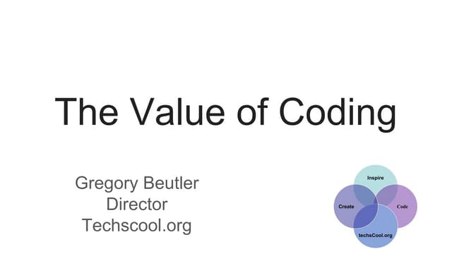 Brea talk   benefits of coding