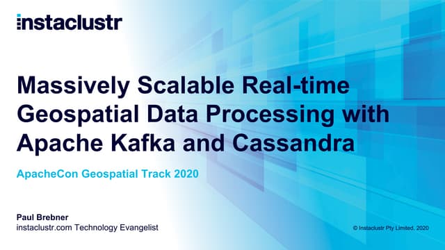 Massively Scalable Real-time Geospatial Anomaly Detection with Apache Kafka a...