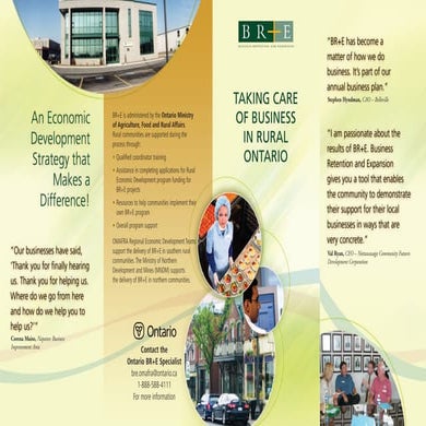 Business Retention and Expansion Brochure