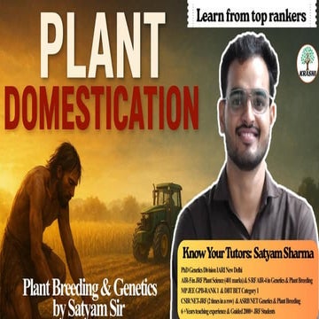 Plant Domestication | Evolution of Modern Agriculture