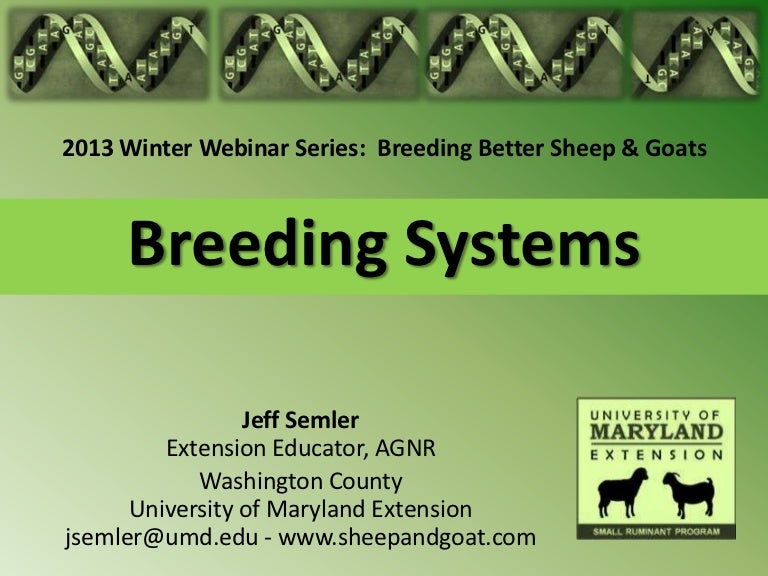 Breeding systems