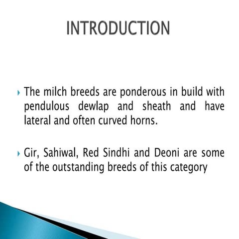 Milch cattle breeds in India