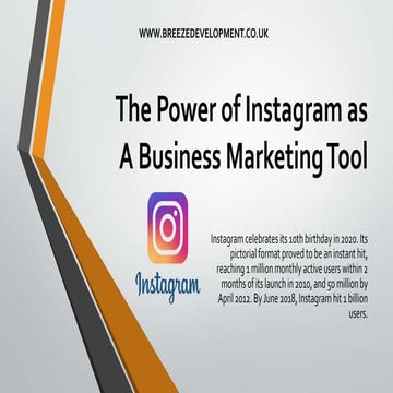 The Power Of Instagram As A Business Marketing Tool