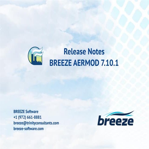BREEZE AERMOD 7.10.1 Release Notes | PDF