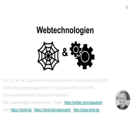 Webtechnologien - ein kurzer Überblick