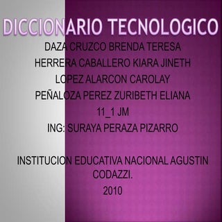 DICCIONARIO TECNOLOGICO
