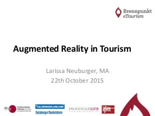 Augmented Reality in Tourism