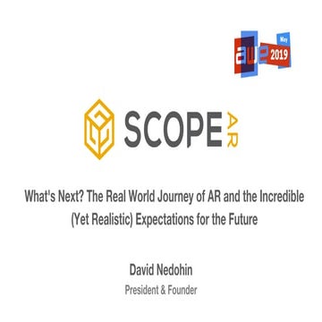 Scott Montgomerie (Scope AR): AR’s Influence on the Workforce of Tomorrow: Jo...