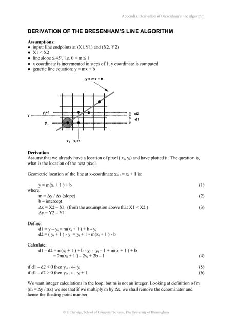 Bresenham's line algorithm