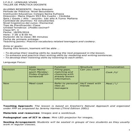 Bressan lessonplan secondary 3