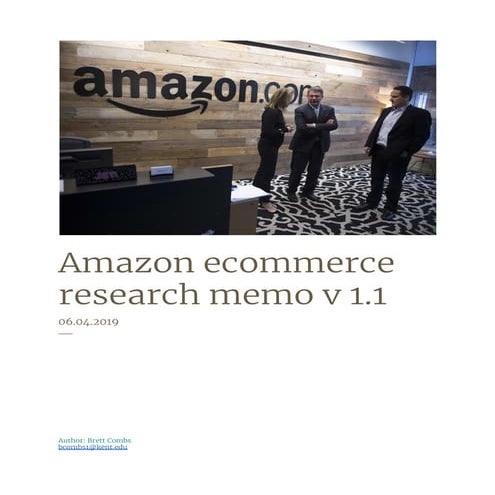 Amazon research memo