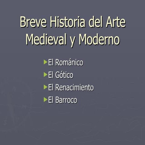 Breve Historia del Arte para 4º ESO