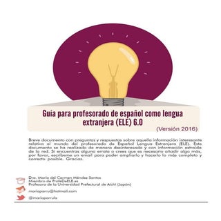 Breve guía para profesorado de ELE ...