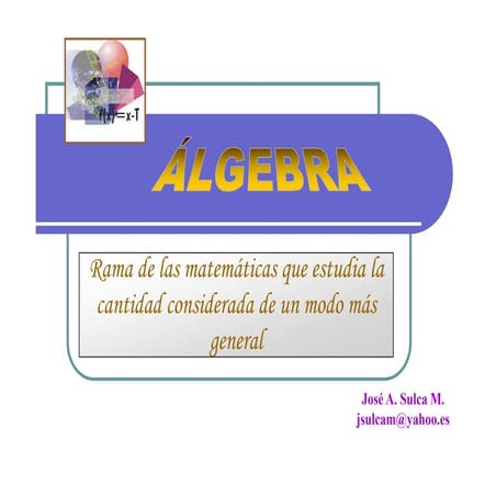 Breve Historia del Álgebra