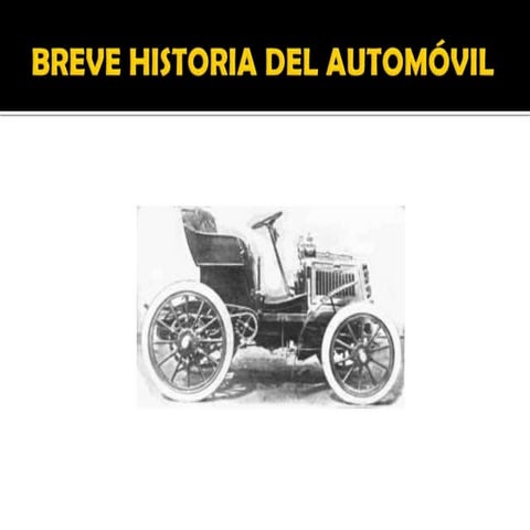 Breve historia del automóvil