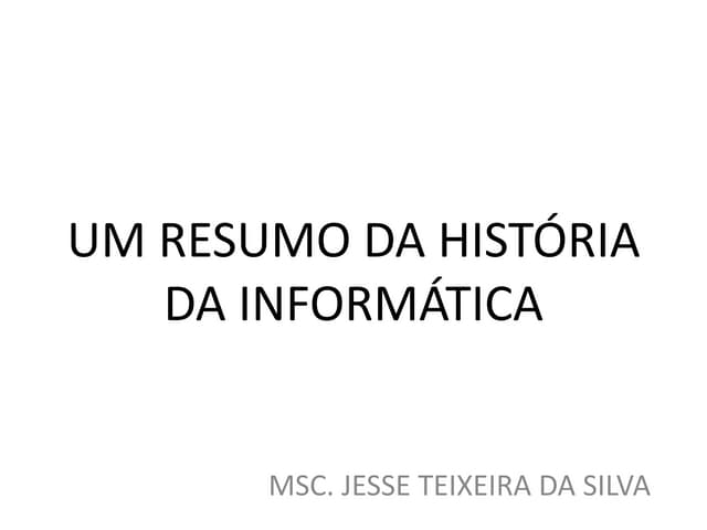 Breve história da informática
