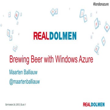 Brewing Beerwith Windows Azure UKWAUG