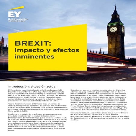Análisis Integral del Brexit: Salida del Reino Unido de la Unión ...
