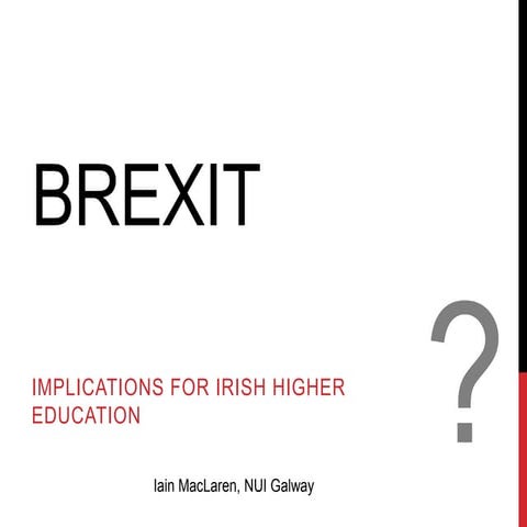 Brexit - brief presentation to ESC 