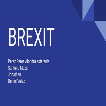 Brexit presentation | PPTX