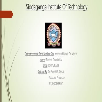 Impact of Brexit on world