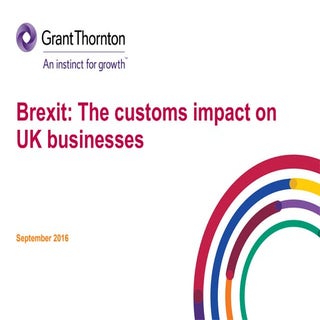 Brexit: The customs impact on UK bu...