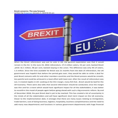 Impact of Brexit on world | PPTX